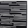Okak Freestanding Metal Privacy Screen with Fine Line Openwork, Outdoor Privacy Panels with Stand, Balcony Privacy Screen for Garden, Black - 4 of 4