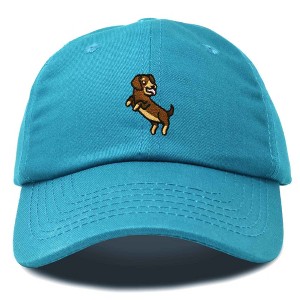 Dalix Dachshund Embroidered Cotton Dad Hat Casual Adjustable Baseball Cap for Dog Lovers Womens - 1 of 4