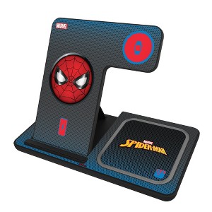 Keyscaper Marvel Spider-Man Grid 15-Watt 3 in 1 Charging Station - 1 of 4