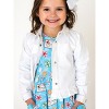 RuffleButts Toddler Girls Stretch Denim Ruffle Jacket - 3 of 4