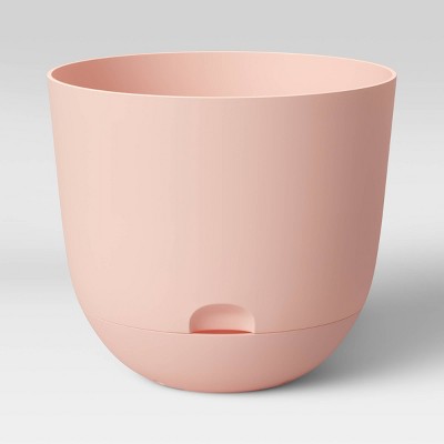 8" Indoor/Outdoor Self-Watering Planter Peach Blush - Room Essentials™