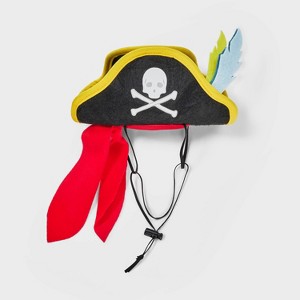 Pirate Cat Headpiece Costume - Boots & Barkley™ Black One Size Fits Most - 1 of 2