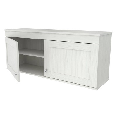 Shaker White 52'' Wall Mounted Buffet Cabinet with Adjustable Shelves