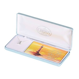 Dicksons Come into World as a Light Lighthouse Pendant Women's 18 Inch Silver Plated Stainless Steel Necklace in Jewelry Box - 1 of 4