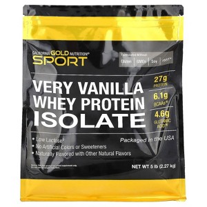 California Gold Nutrition Very Vanilla Whey Protein Isolate, 5 lb (2.27 kg) - 1 of 3