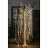 LuxenHome Lighted LED 5.9Ft White Willow Tree, Artificial Willow Tree with Metal Base - 3 of 4