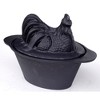 US Stove Company CS-01 1 Quart Enamel Cast Iron Wood Burning Stove Steamer Humidifier Pot, Black Chicken - 2 of 3