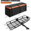 60x20x5.9 inch Hitch Mount Cargo Carrier & 15 Cu.Ft Cargo Bag Fits 2" Receiver - 2 of 4
