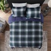 Sapphtopaz Bedding Comforter Set Quilt Set Scotchgard Down Alternative with Plaid Pattern - 3 of 4