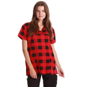 Just Love Women's Scrub Tops / Holiday Scrubs / Nursing Scrubs for Christmas - 1 of 3