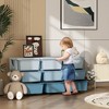 Qaba Kids Storage Unit Dresser Tower with Drawers Chest Toy Organizer for Bedroom Nursery Kindergarten Living Room for Boys Girls - image 3 of 4