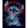 Men's Lilo & Stitch Red and Blue Gamer T-Shirt - 2 of 4