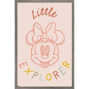 Trends International Disney Minnie Mouse - Little Explorer Framed Wall Poster Prints - 1 of 4