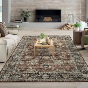 Acekool 2x6 Vintage Washable Rug – Non-Slip Distressed Runner for Kitchen, Hallway & High-Traffic Areas - 1 of 4