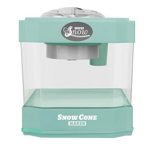 Cesicia Blue Snow Cone Maker, Tabletop Shaved Ice Machine for Slushies & Frozen Drinks, 2 Reusable Cups, Ice Scoop - 1 of 4