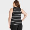 Women's Slim Fit Ribbed Tank Top - A New Day™ - 2 of 3