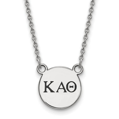 Black Bow Jewelry Sterling Silver Kappa Alpha Theta Greek Life Necklace 18 Inch - image 1 of 4