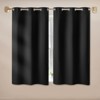 VEVOR Blackout Curtains, 63 Inch Length 2 Panels Set,42 Inch Wide Each,Thermal Insulated Blackout Light Blocking Drapes,with Grommets, Polyester,Black - 2 of 4