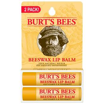 Burt's Bees 100% Natural Moisturizing Lip Balm Squeezable Tube, Original  Beeswax with Vitamin E & Peppermint Oil - 6 Tubes