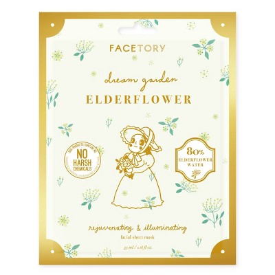 Facetory Dream Garden Elderflower Rejuvenating and Illuminating Sheet Mask - 1.8 fl oz