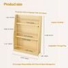 Vynxaria 3-Tier Kids Book Shelf: Organize Bedrooms, Playrooms, and Classrooms with this Natural Book Rack for Easy Access to Books - 3 of 4