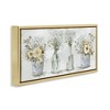 Stupell Industries Songbirds with Floral Bouquets Floating Frame Canvas Art, Gold, 25" x 11" - 2 of 4