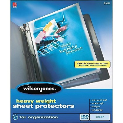 Wilson Jones Top-Loading Sheet Protectors Heavy WLJ21411