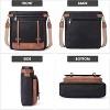 Women Multi Pocket Crossbody Purses Vegan Leather Shoulder Handbags Travel Purse Adjustable Strap - 4 of 4