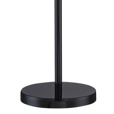 Alexa-Enabled Modern Black Torchiere Floor Lamp with Adjustable Multi-Head