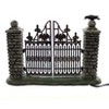 Department 56 Villages 4.5 Inch Spooky Wrought Iron Gate Halloween Accessory Village Accessories - 2 of 3