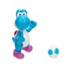 Nintendo Super Mario 4" Light Blue Yoshi with Egg Action Figure - 3 of 3