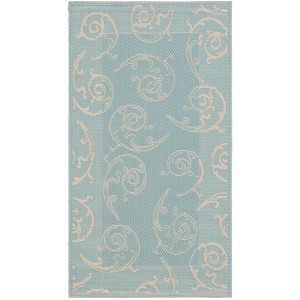 Courtyard CY6108 Power Loomed Indoor and Outdoor Rug - Safavieh - 1 of 4