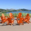 WestinTrends Malibu  HDPE Outdoor Folding Poly Adirondack Chair (Set of 8) - 2 of 4