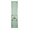 Olivia & May Wood Scroll Antique Door Wall Decor Green: Vertical Mixed Media Botanical Art, Black Wood Composite Frame - 2 of 4