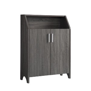 NicBex Shoe Cabinet with 2 Doors and Adjustable Shelves Farmhouse 4-Tier Shoe Storage Organizer Cabinet for Entryway,Hallway - 1 of 4