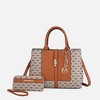 MKF Collection Yuliana Circular M emblem Print Satchel Bag with Wallet by Mia K - 2 of 4