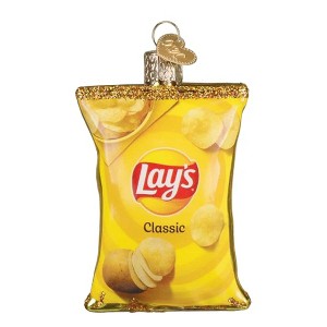 Old World Christmas Blown Glass Ornament for Christmas Tree, Lays Classic Chips - 1 of 4