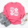 Simply Sage Market Women's Mama Square Flower Grunge Long Sleeve Garment Dyed Tee - 2 of 3