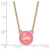 Black Bow Jewelry 14k Yellow Gold Plated Sterling Silver Phi Mu Greek Life Necklace 18 Inch - 2 of 4
