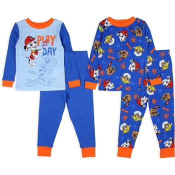 Paw Patrol Toddler Boys' Pups 4 Piece Long Sleeve Pajama Set Mix and Match