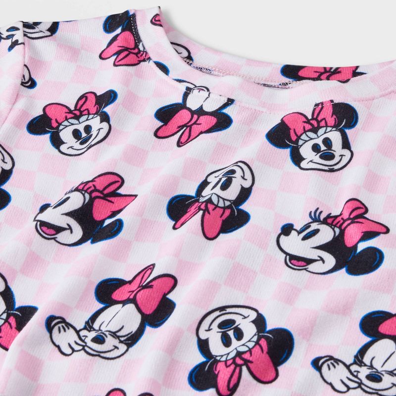 Girls&#39; Disney Minnie Mouse 3pc Pajama Set - Pink, 3 of 5