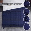 Cooling 15lbs Weighted Blanket 48x72 Breathable Microfiber with Glass Beads for All Seasons - 3 of 4