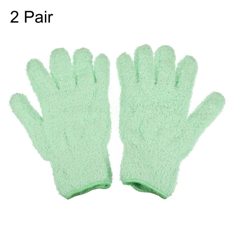 Unique Bargains Dusting Cleaning Gloves Microfiber Mittens for Cleaning Plant  Lamp Window, 3 of 7