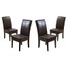 GDFStudio Percival Contemporary T-Stitch Faux Leather Dining Chairs (Set of 4) - 2 of 4