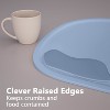 Aoibox Set of 3 Silicone Placemats with Raised Edges for Kids, Toddlers & Babies, Non-Slip Dining Table Mat, Baby Eating Mat, Food Mat - 4 of 4