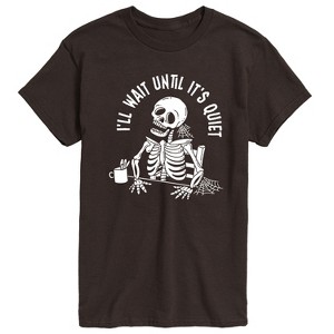 Men's - Instant Message - I'Ll Wait Skeleton Short Sleeve Graphic T-Shirt - 1 of 4
