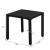 Classic Adirondack Square Side Table - Durable HDPE Composite Outdoor End Table Easy Maintenance & Weather Resistant - 2 of 4