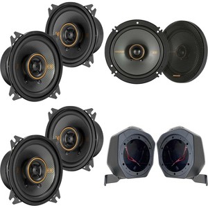 Kicker Bronco 51KSC404 & 51KSC6504 KS-Series 4" & 6.5" Coaxial & BR-B65U 6.5" Rear Speaker-Pod Add Ons - 1 of 4