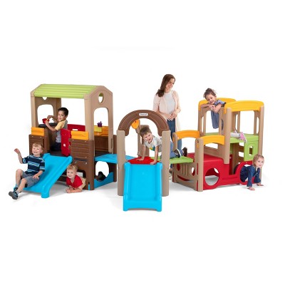 Young Explorers Colorful Modular Play System with Slides and Climbers