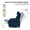 Set of 2 Miriam Upholstered Lift Assist Power Recliner Chair for Elderly | Artful Living Design - 4 of 4